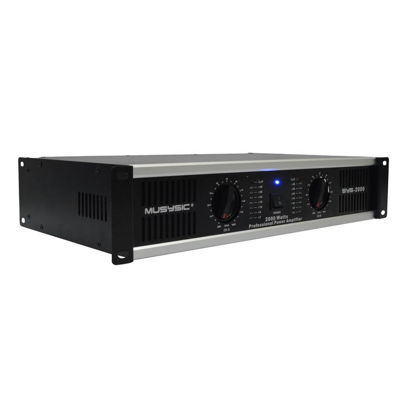 2 Channel 2000 Watts Professional Power Amplifier SYS-2000