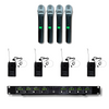 8-Channel UHF Handheld Lapel Lavalier Wireless Microphone System MU-U8-HL