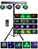 Complete Professional 4-Par Stage LEDs Lights DJ Band DMX System & Stand MU-L31F