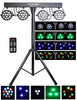 Complete Professional 4-Par Stage LED Lights DJ Band DMX System & Stand MU-L31A