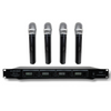 4 Channel Professional VHF Handheld Wireless Microphone System MU-V4-HH