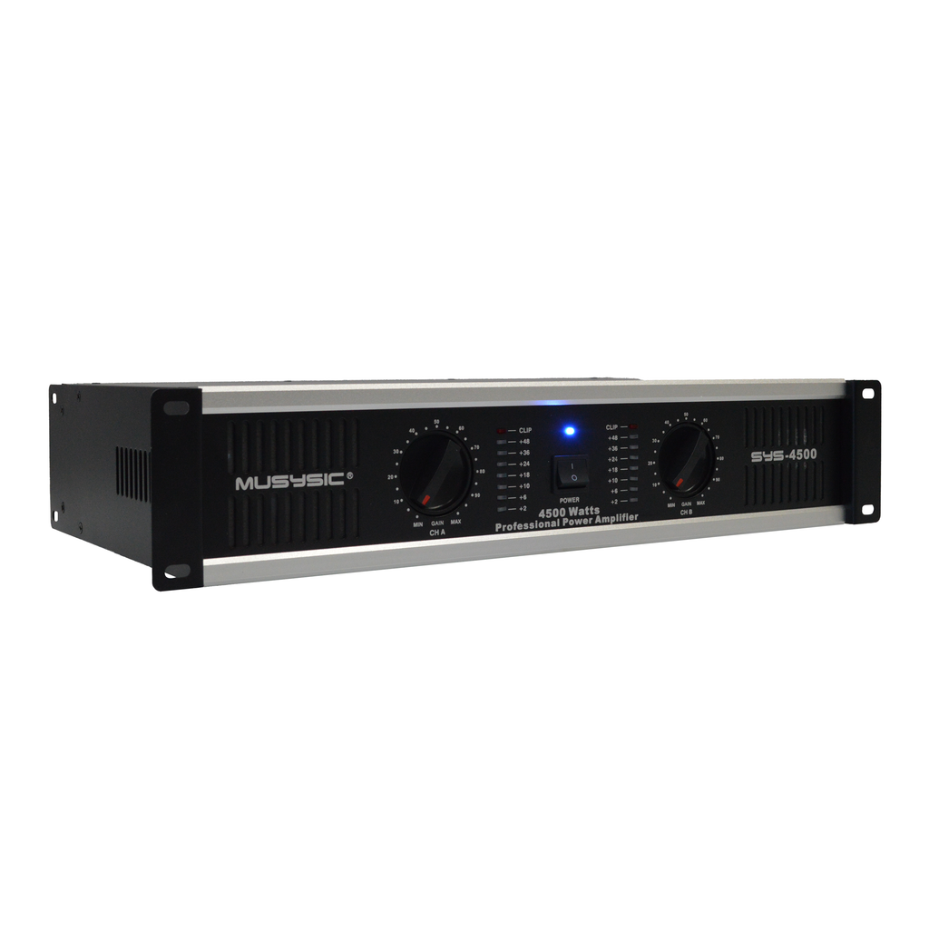 2 Channel 4500 Watts Professional Power Amplifier AMP DJ Stereo SYS-4500