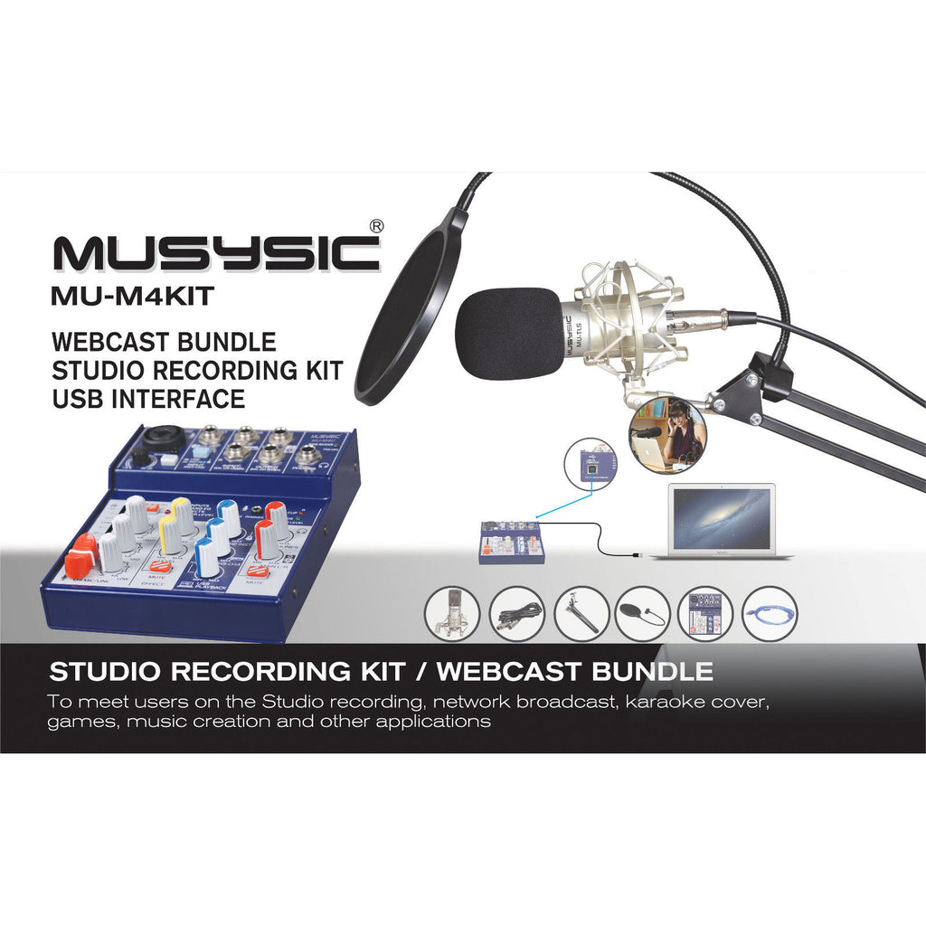 MUSYSIC studio recording webcast kit