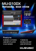 Professional 10 Channel PA Mixer Dual 24-bit 99FX USB interface MU-G10DX