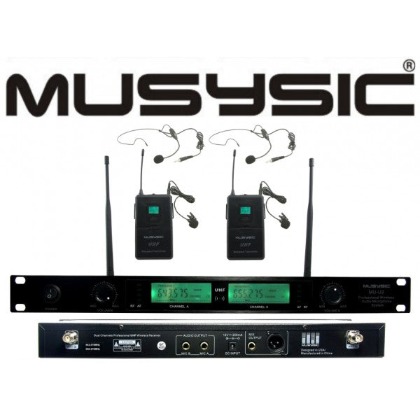 Sistema Microfonico Wireless 4 Canali Professionale VHF Lapel Lavalier 121119818828 - Foto 3