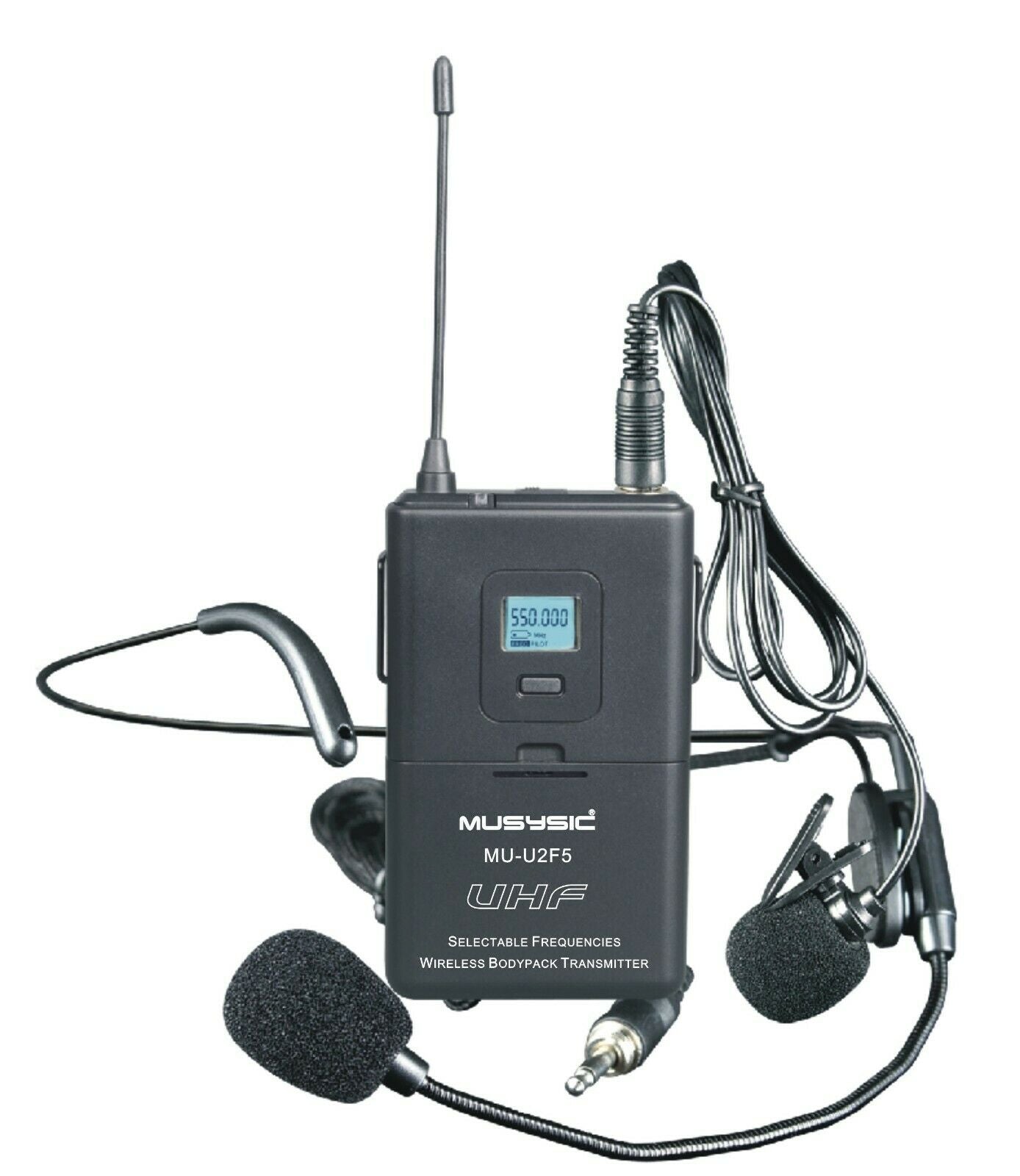 UHF Lapel Lavalier & Headset Wireless Microphone - MUSYSIC